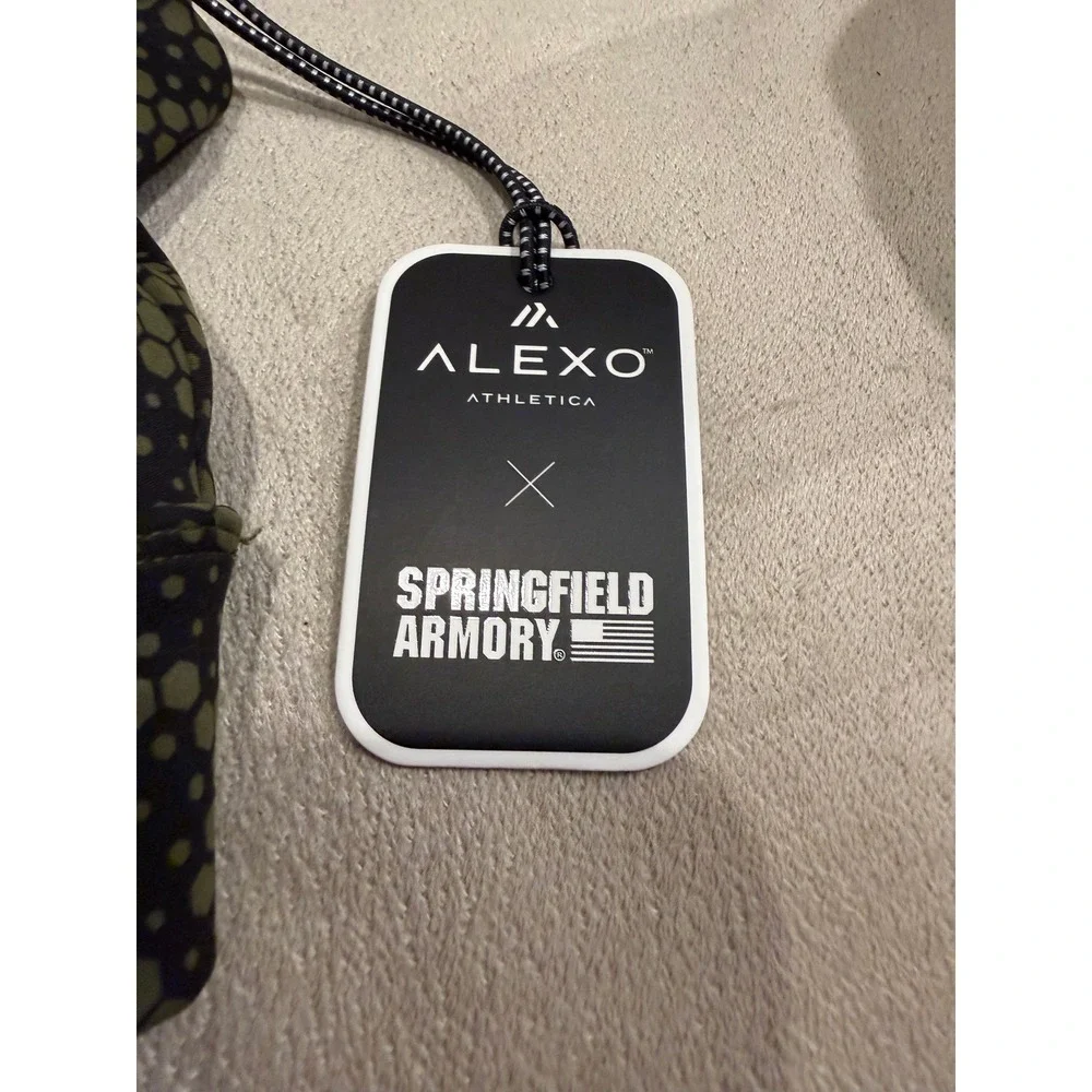 Alexo Athletica Springfield‎ Armory Hex Scoop Bra Green Camo 2XL